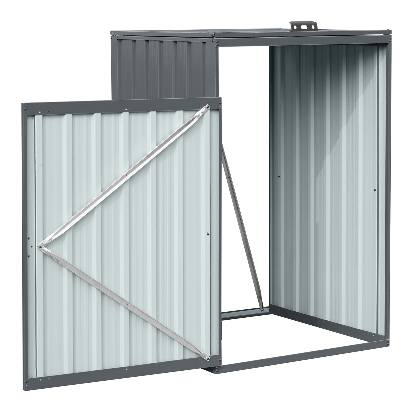 Axi Owen Metalen Containerombouw Antraciet - 1 Container - 80x80x122 cm