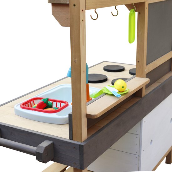 AXI Rosa Zand & Water Speelkeuken Groot - Incl. 17 accessoires - Modder Keuken
