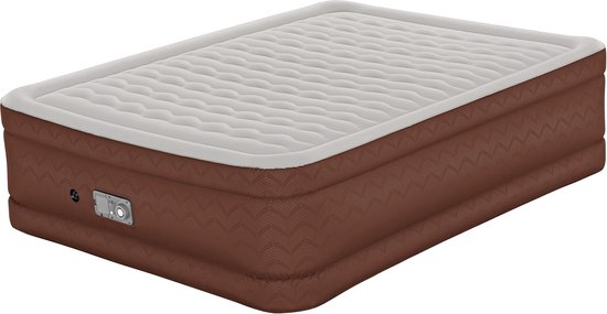 AlwayzAire Fortech Queen Luchtmatras met Ingebouwde Comfort Choice+ Dubbele Pomp 2,03 m x 1,52 m x 51 cm