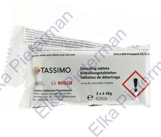 Bosch Tassimo TCZ6004 - Ontkalkingstabletten