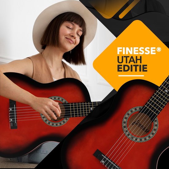 Finesse Akoestische Gitaar - Starterset - Nylon Snaren - Klassieke Gitaar - Gitaar Kind & Volwassenen