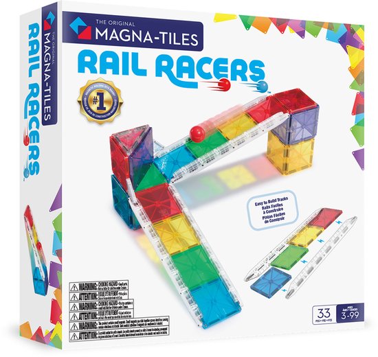 Magna Tiles Rail Racers 33-delig