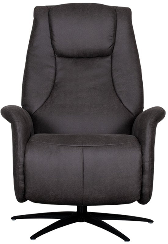 LABEL51 Stockholm Fauteuil - Grijs - Stof - One Size - - - Draaibaar - Met Armleuning