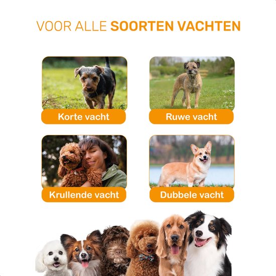 Dutchwide Honden Katten tondeuse - Voor dikke vacht - Draadloos - Trimmer