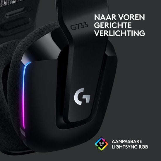 Logitech G733 LIGHTSPEED - Draadloze Gaming Headset - PS5/PS4 & PC - Zwart