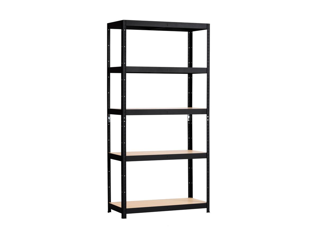 Metalkas Metalen Rek - Duopack - 40 x 90 x 180 cm - Black Matt