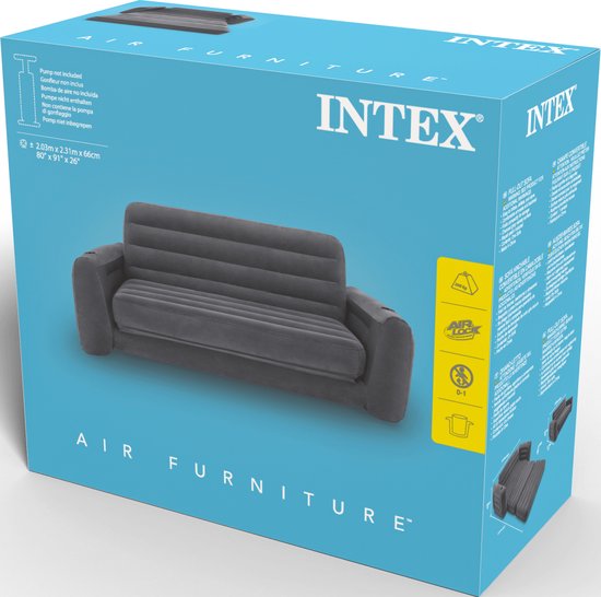 Intex Pull-Out Sofa Uitklapbare Opblaasbank - 231 x 203 x 66 cm