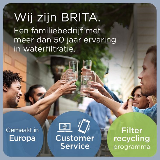 BRITA Waterfilterkan Marella Cool - 2,4L - Blauw - incl. 3 MAXTRA PRO Pure Performance waterfilterpatronen - Voordeelverpakking