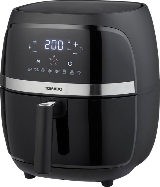Tomado TAF3202B - Airfryer - Heteluchtfriteuse - 3,2 liter inhoud - Digitaal display - 500 gr friet - PFAS vrij - Beste Koop - Aug & nov 2024