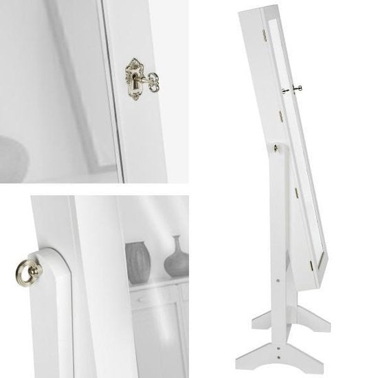 tectake® - Vitrinekast - wit - MDF - 400764