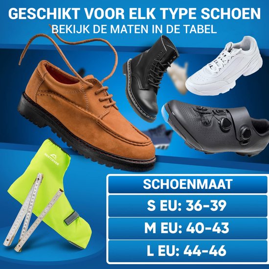 Nextcover® Overschoenen Waterdicht | 100% Waterdichte Regenschoenen Fiets | Reflecterende Schoenovertrek Herbruikbaar| Regenhoezen voor Schoenen | Overschoenen | Schoenbescherming | Fietsoverschoenen