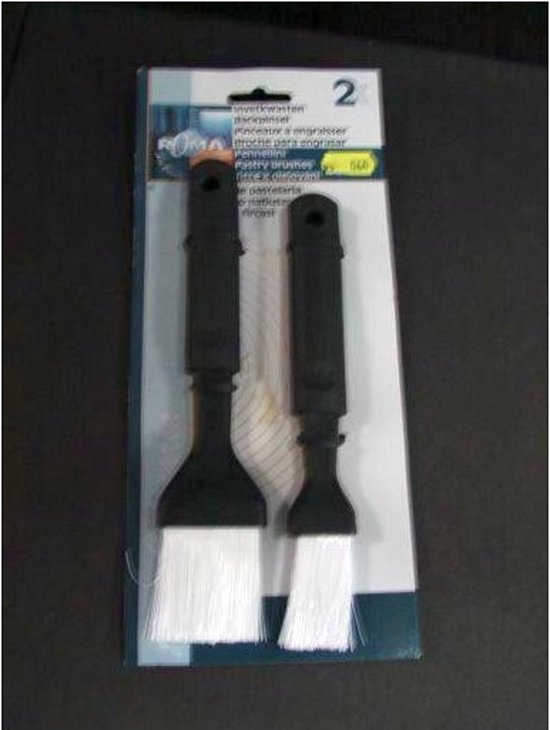 La Cucina Bakkwasten/Barbecue invetkwasten - Set van 2x - marinade kwasten