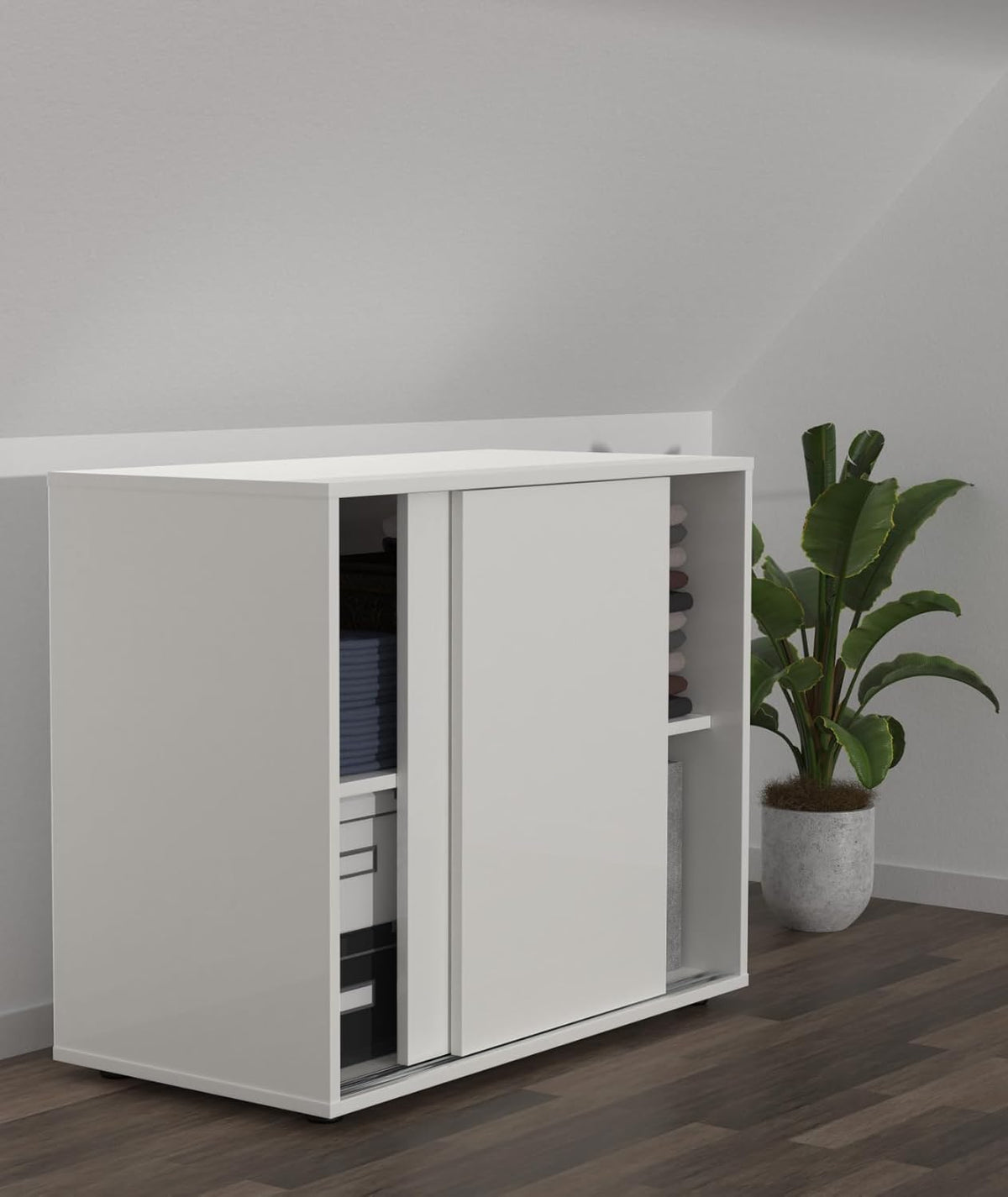 VDD Wandschrank - 80 x 40 x 65 cm - Sideboard / Opbergkast - Wit