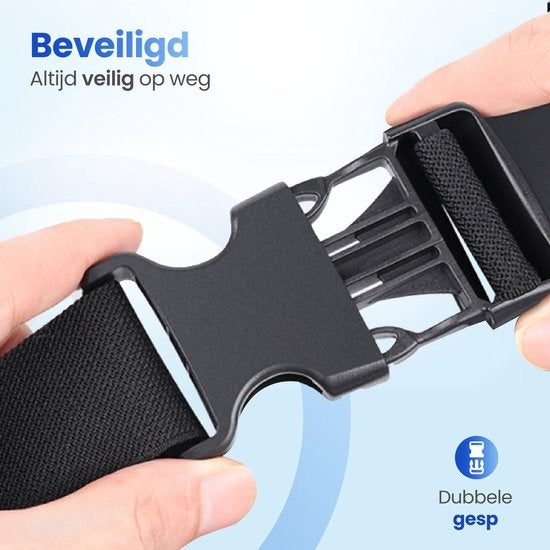 Garpex® Universele Chest strap Borstharnas – Chest mount geschikt voor diverse Action Camera's en Smartphones - Zwart