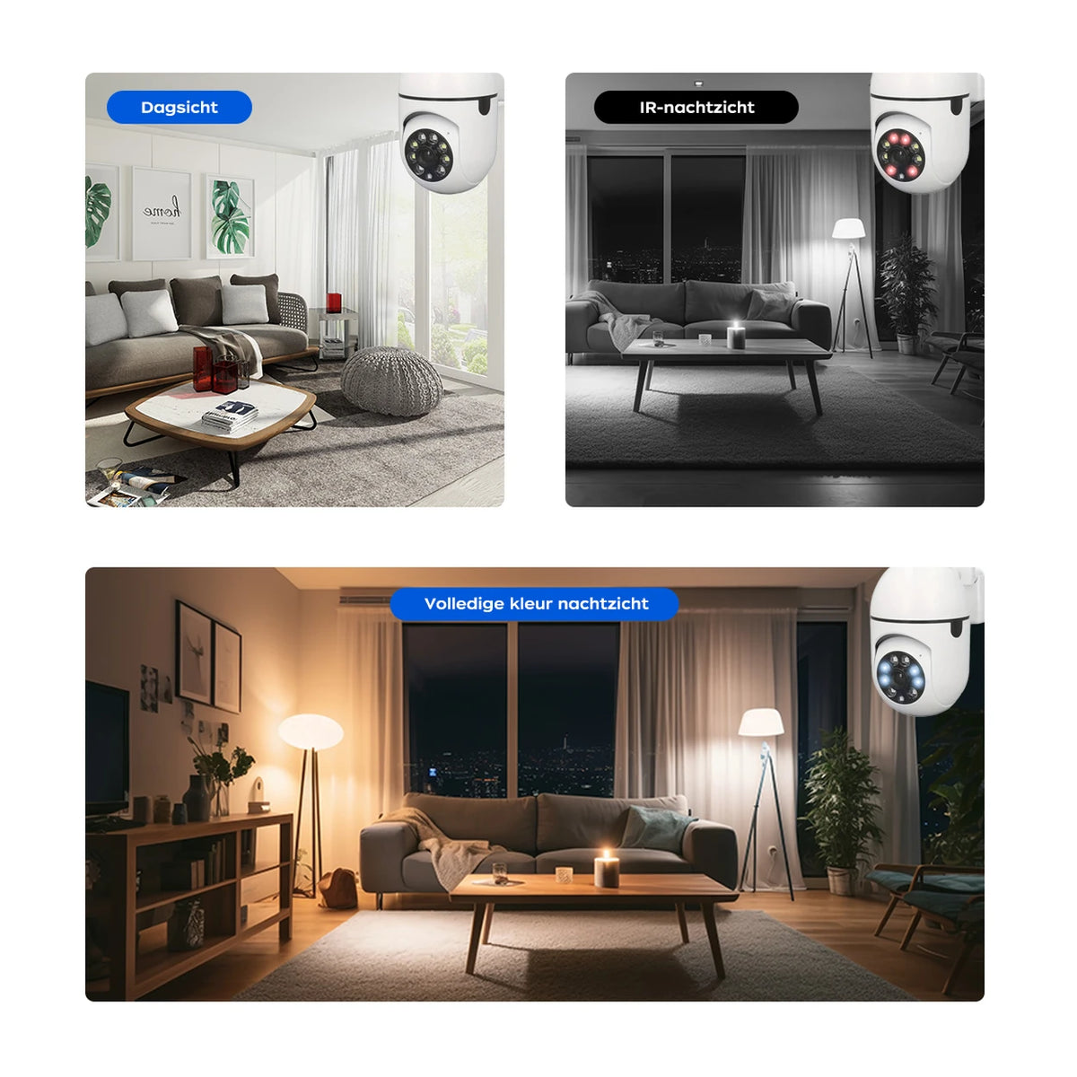JOOAN A2R-U Buitencamera - 1080p - 2,4 GHz Wifi - Wit