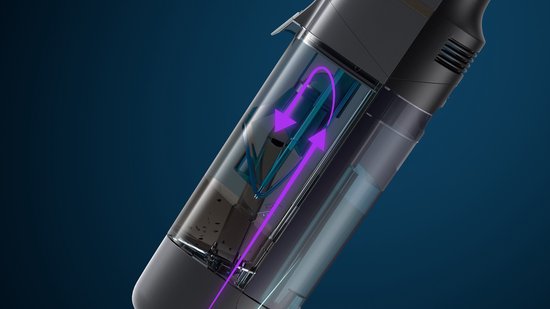Philips - Snoerloze stofzuiger - AquaTrio Cordless 7000 Series XW7110/01 - Droog- en veegfunctie - Grijs
