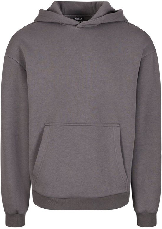 Urban Classics - Fluffy Hoodie/trui - S - Grijs