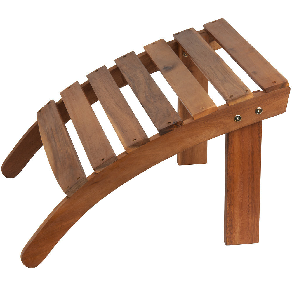 Casaria Voetsteun Adirondack - Acaciahout - 160kg Belastbaar Bruin