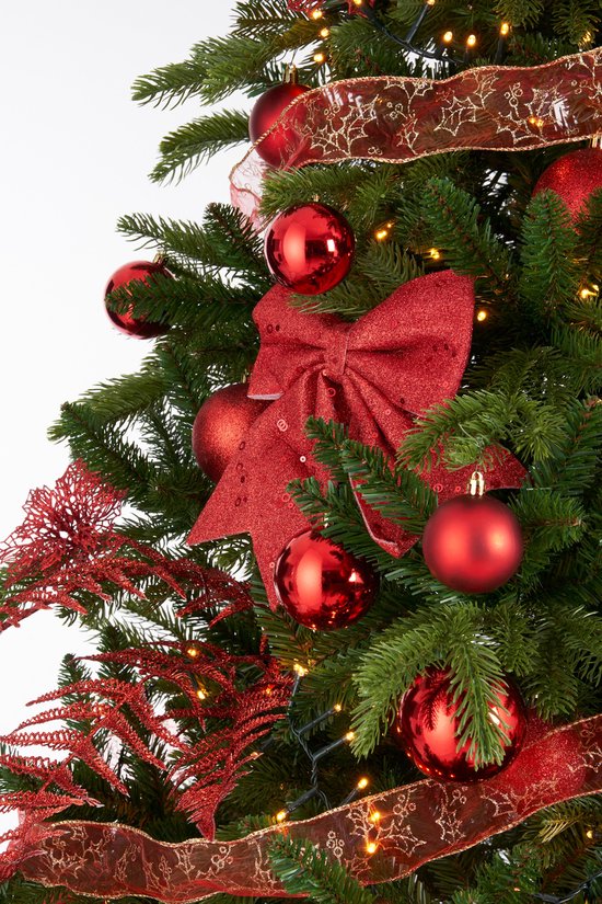House of Seasons Kerstboom Decoratie Set - 100 Stuks - Rood
