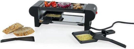 Boska Raclette Mini 220V - voor Smelten en Grillen - 2 Personen - Zwart