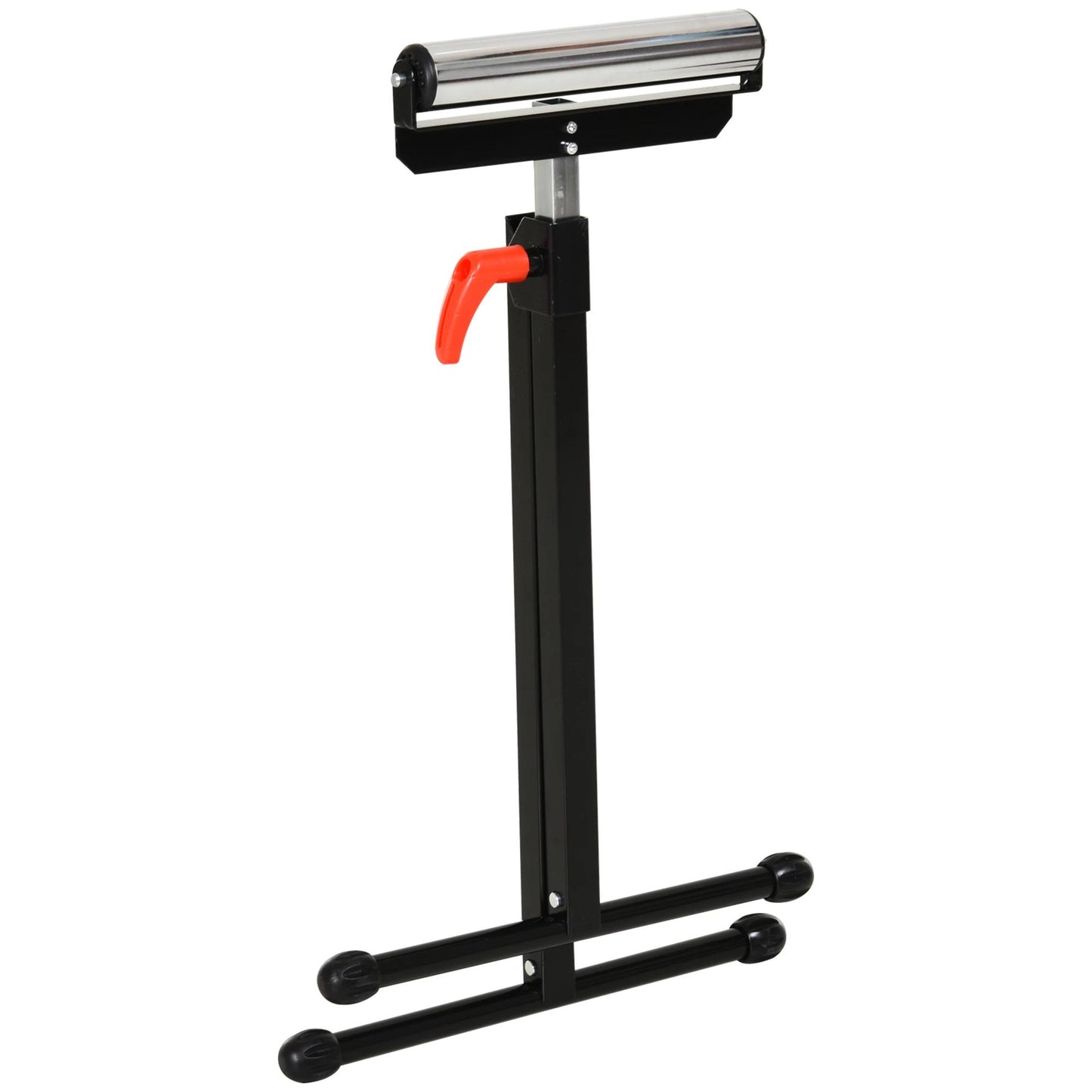 Homcom Rolbok Zaagbok met Verstelbare Rol - 44x50x68-110 cm - Zwart/Zilver