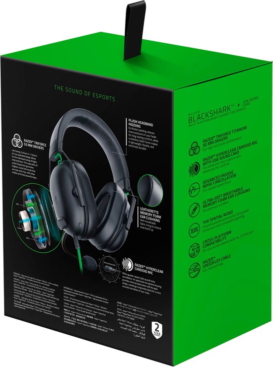 Razer Blackshark V2 X - Gaming Headset - 7.1 Surround - Voor PC/PS4/Xbox One/Nintendo Switch - Zwart