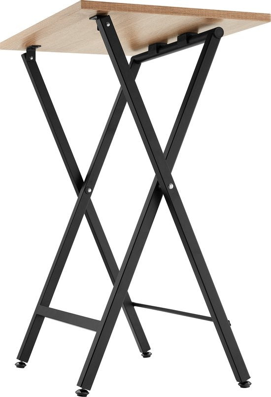 tectake® - Set van 2 bijzettafels Phoenix inklapbaar - lichtbruin - 404778