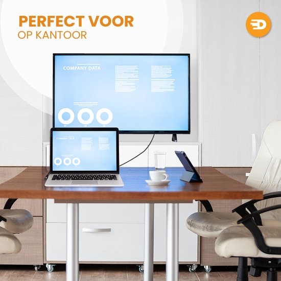 Drivv. HDMI Kabel 2.1 - Haaks - Ultra HD 8K - HDMI naar HDMI - 2 meter - Zwart