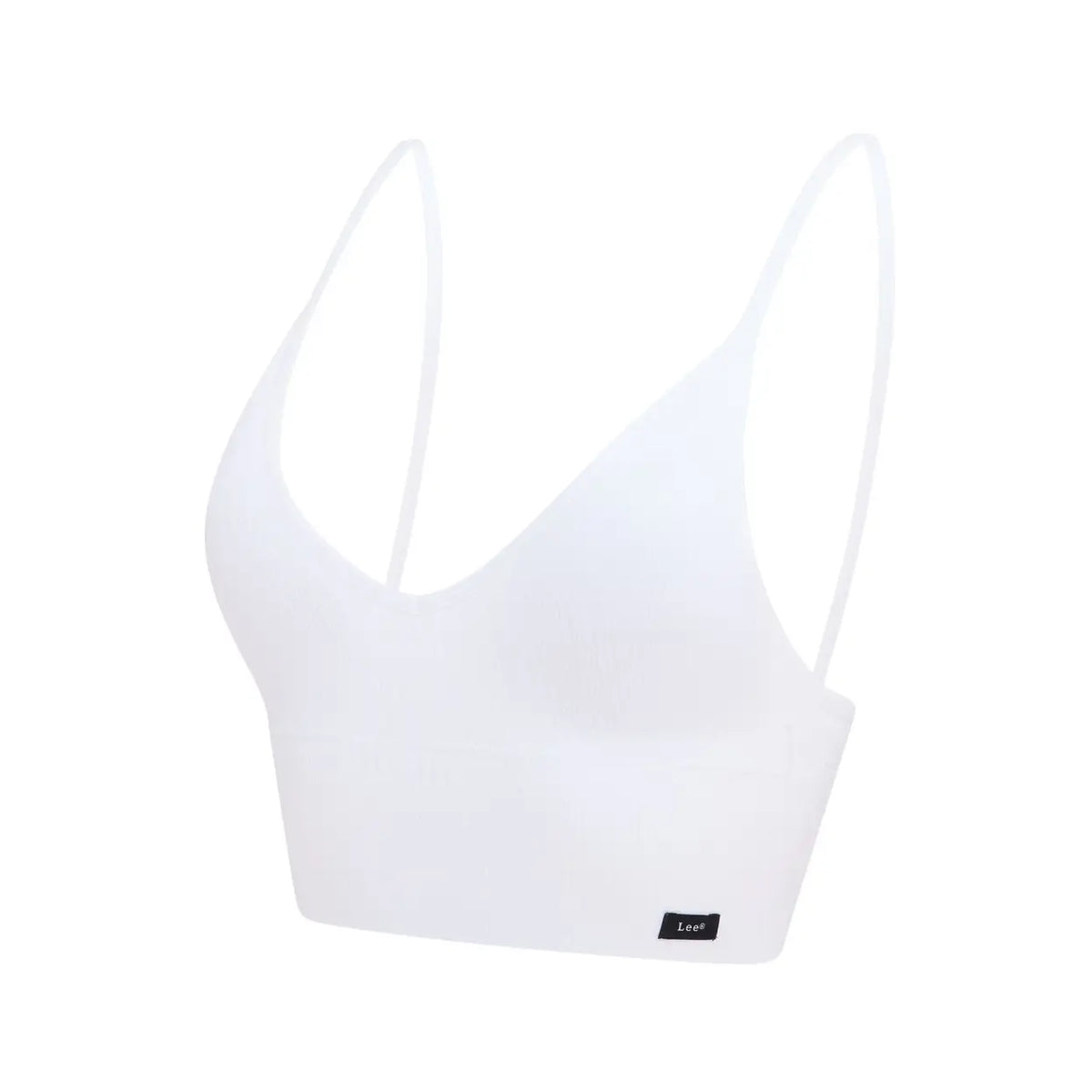 Lee mouwloze longline croptop Flora - wit - maat S