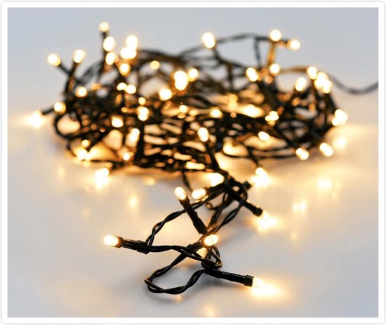 Kerstverlichting 40 led- 3m - extra warm wit - Timer - Lichtfuncties - Geheugen - Buiten-Binnen