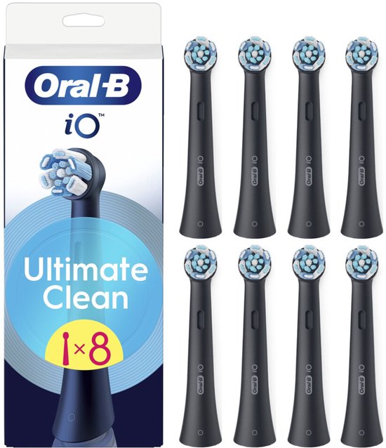 Oral-B Opzetborstels iO Ultimate Clean Zwart - 8 stuks