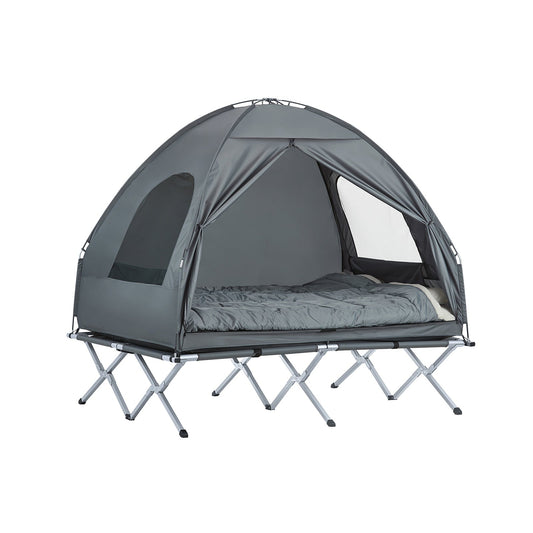 SoBuy 4-In-1 Tent - Grijs - 2 Persoons - 193x188x145cm