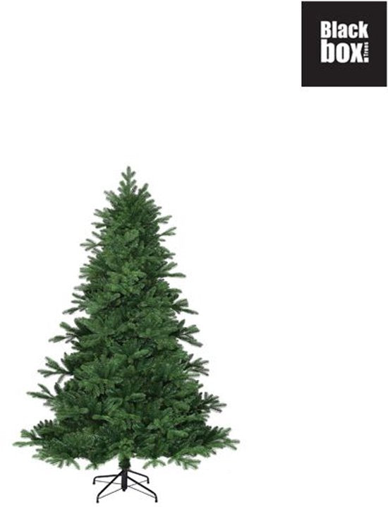 Black Box Trees Brampton Kunststof Kerstboom met PVC en PE Naalden - Kunstboom met Scharnierconstructie en 684 Takken - Kerstversiering voor Binnen - H120 x Ø91 cm - Groen
