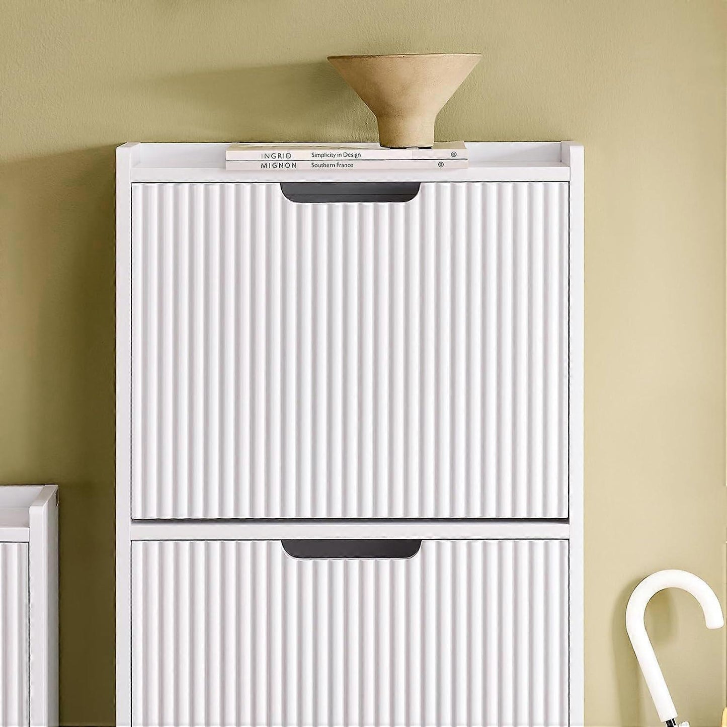 SoBuy  - Schoenrek Schoenopbergkast - Wit - B50 x D19 x H130 cm
