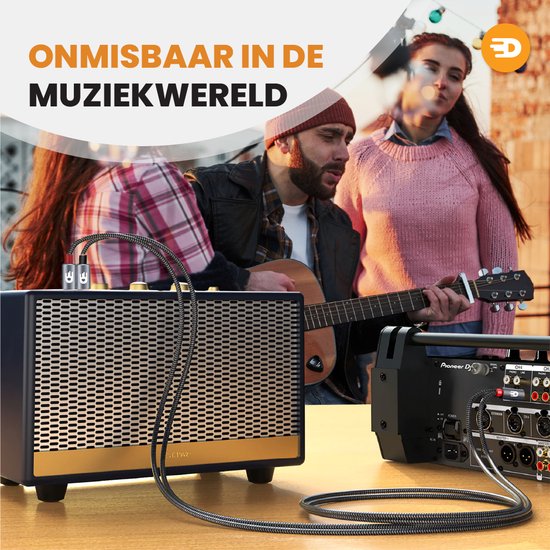 Drivv. Premium Tulp Stereo Audio Kabel - 2RCA naar 2RCA - Tulp Kabel - 5m