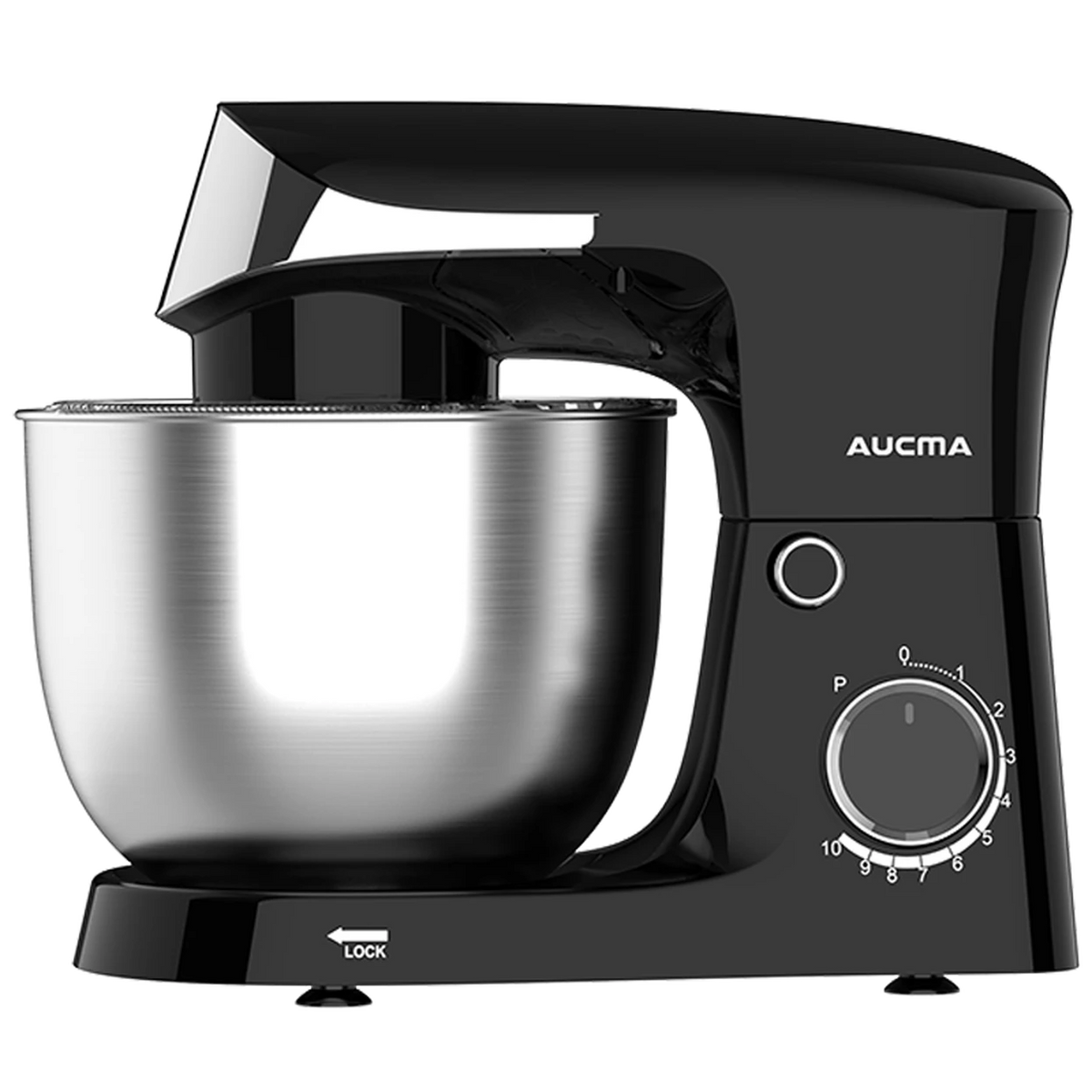 Aucma Standmixer 5L - 35.4 × 22.5 × 29.6 cm - Zwart - 10 Snelheden - 400W Koperen Motor