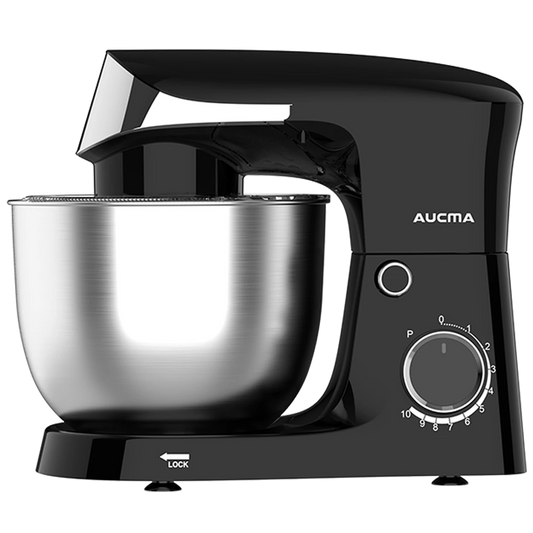 Aucma Standmixer 5L - 35.4 × 22.5 × 29.6 cm - Zwart - 10 Snelheden - 400W Koperen Motor