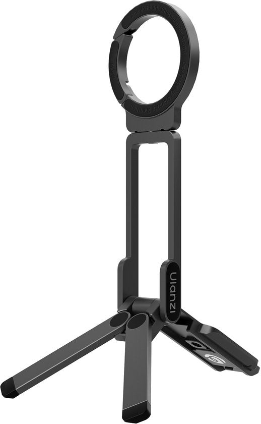 Ulanzi MA38 MagLock Mobiele Telefoonfotostandaard - MagSafe Handgreep en Standaard - Met 2 Cold Shoe Mounts - Aluminium