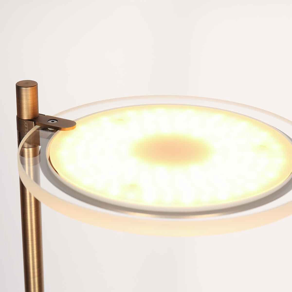 Steinhauer Turound Vloerlamp – Dimbaar Uplight & Leesarm – Stijlvol Brons – Metaal Design