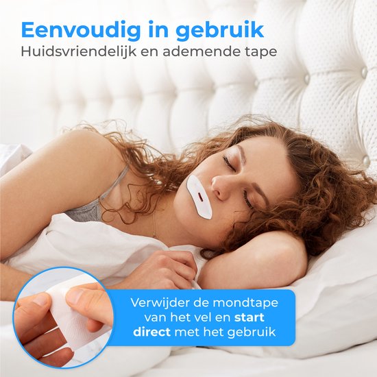 Nuvance - Mondtape - 30 Stuks - Mond Tape - Anti Snurk - Mouth tape - Stevige Plakstrip - Slaaptape