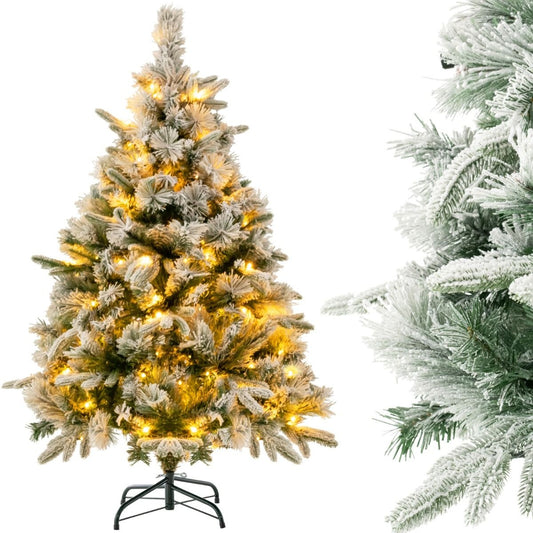 Coast Kunstkerstboom met Sneeuw en 150 Warmwitte LED-lampjes - 136cm