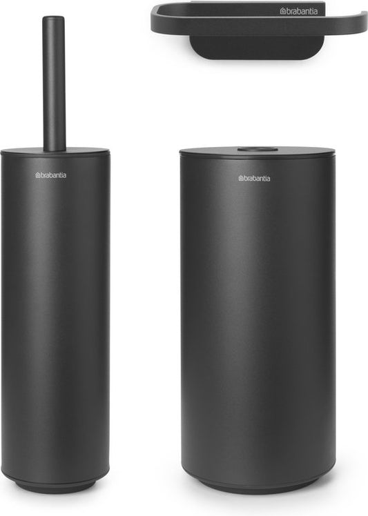 Brabantia MindSet Toiletaccessoires - 3-delig - Mineral Infinite Grey