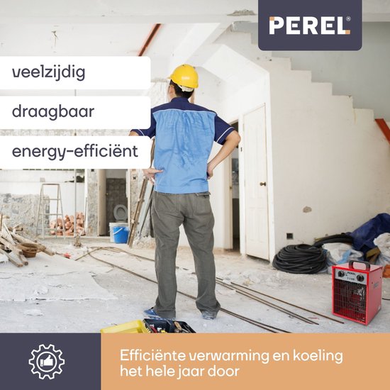 Perel Ventilatorkachel, voor binnen, 2 warmtestanden, 3300 W