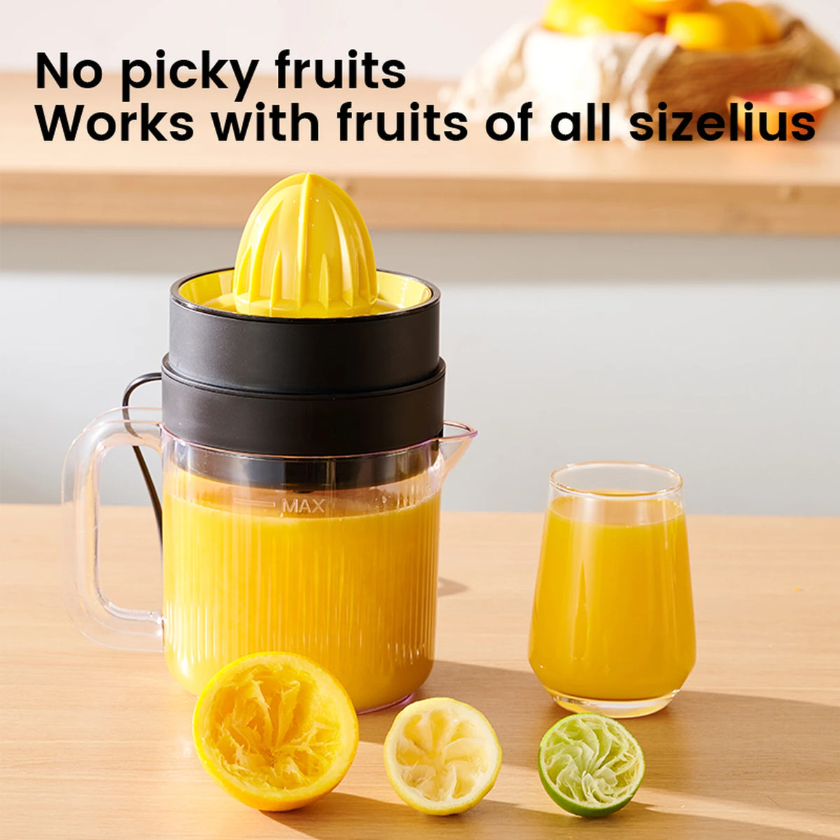 Ochama Elektrische Citruspers - 19 x 19 x 21,5 cm - 1,4L, 30W, Pulpscheiding