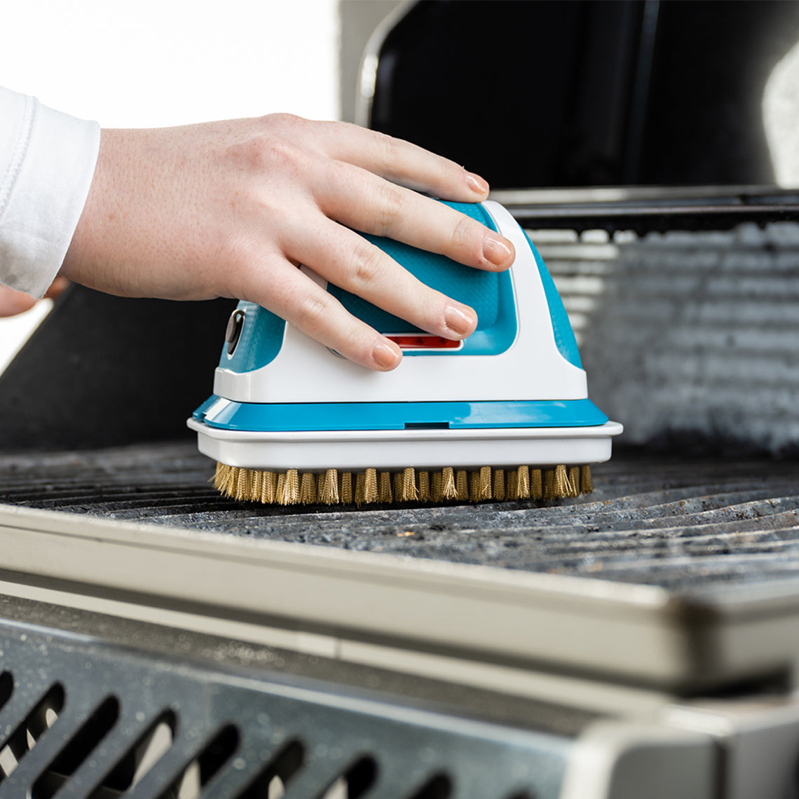 Livington MultiScrubber Borstelset 3-delig – Grondige Reiniging – Voor Tegels, Steen, Hout & Grillroosters – 10 x 9 cm
