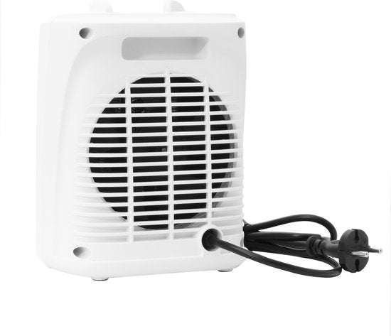 Inventum KC221W - Keramische elektrische kachel - Vrijstaand - Ventilatorstand - Tot 60 m3 - Wit/Zwart