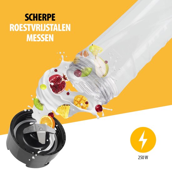 Tristar Blender 250W - BL-4485KL - 0,5L - Blender to go - Zwart