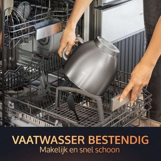 JAP Appliances Mastermix - Keukenmachine (1000W) - Keukenrobot met 6 snelheden en pulse-functie - Mixer met 5.7 liter mengkom - Inclusief pannenlikker - Mat zwart