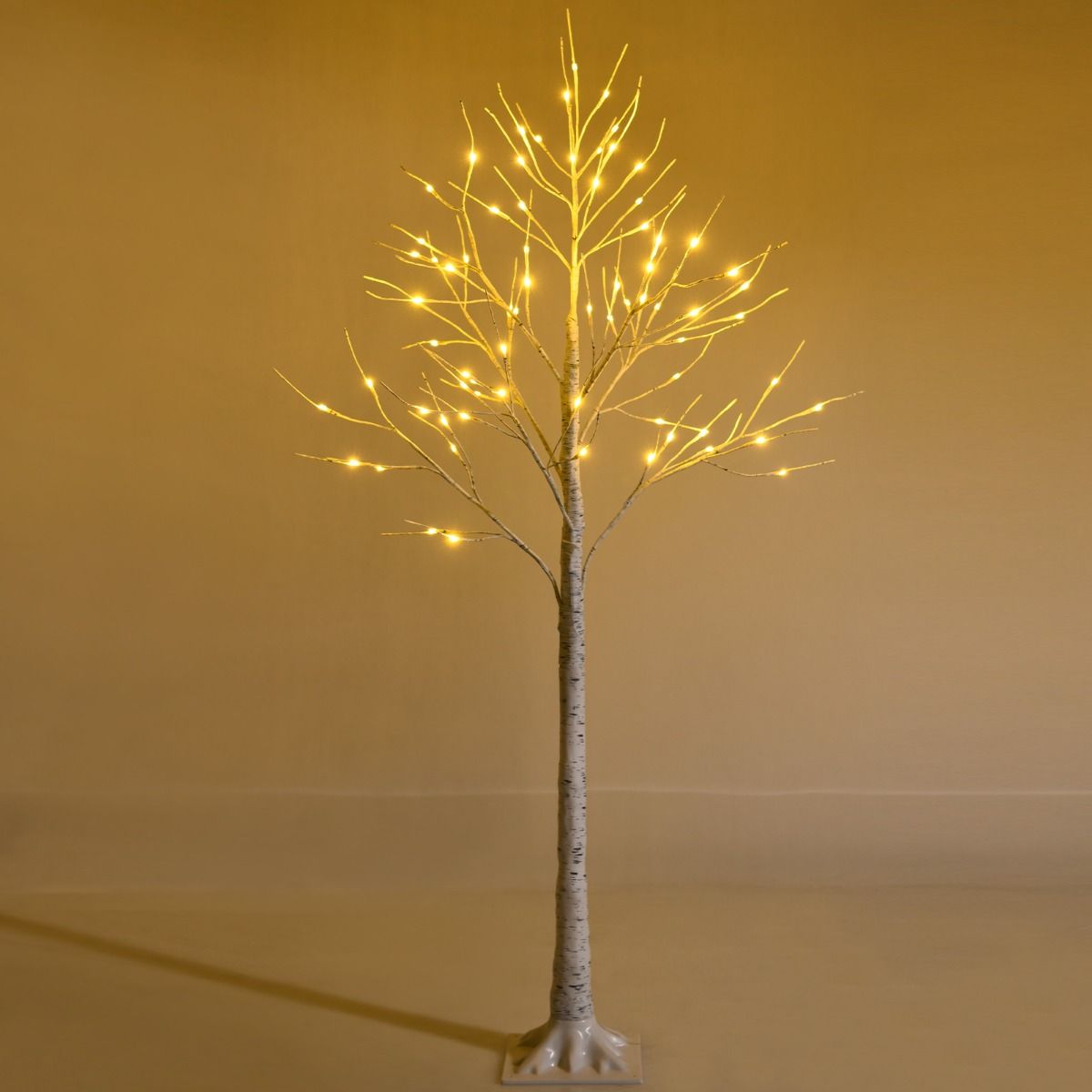 Coast Verlichte Kunstmatige Berkenboom - 72 Warm Witte LED-Lampjes - 150 cm Hoog - Wit