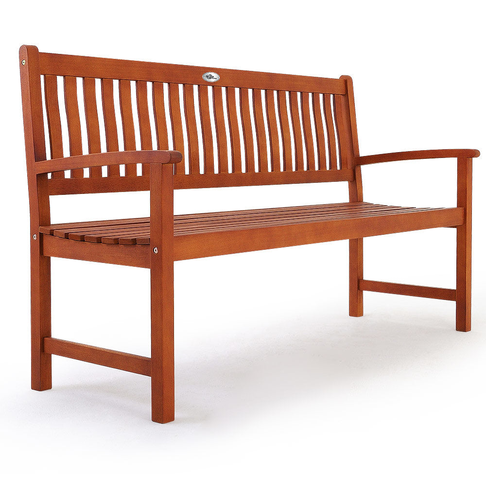 Casaria Tuinbank Maxima - 3-zits 152 cm FSC®-Gecertificeerd – Bruin